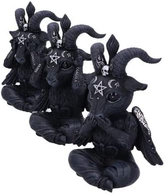 Nemesis Now Cult Cuties Three Wise Baphoboo Schwarz 13,4 cm