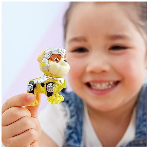 Paw Patrol: The Mighty Movie, Konstruktionsspielzeug-Truck mit Rubble Mighty Pups Act