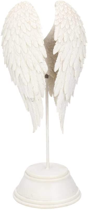 Nemesis Now B0720C4 Engelsflügel-Figur, 26 cm, Weiß, Kunstharz