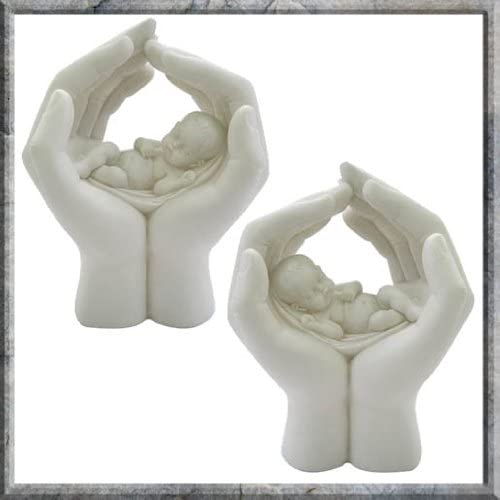 Nemesis Now Shelter 2er-Set, 7 cm, Kunstharz, Weiß