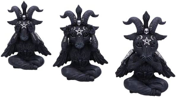 Nemesis Now Cult Cuties Three Wise Baphoboo Schwarz 13,4 cm
