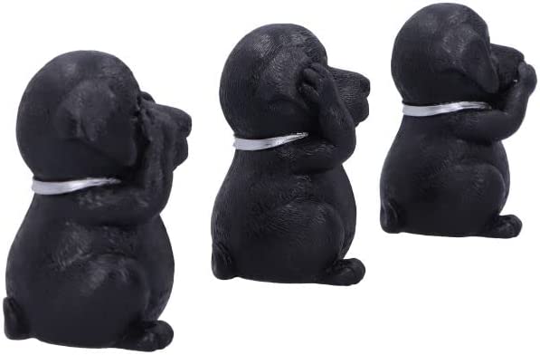 Nemesis Now Three Wise Labradors, Schwarz, 8,5 cm, B5881V2