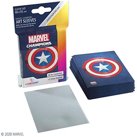 Fantasy Flight Games Marvel Champions Official Sleeves: Marvel Blue - Card Game Accessories