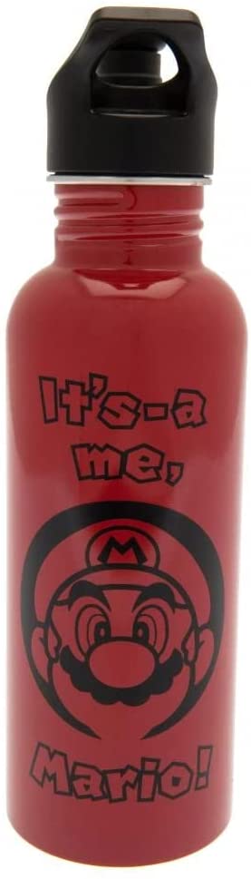 Nintendo 24241004 Wasserflasche, Rot/Schwarz, Standard