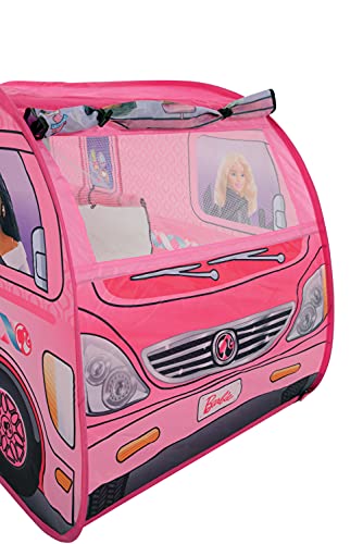 Barbie M009728 Pop-Up-Wohnmobilzelt, Mehrfarbig