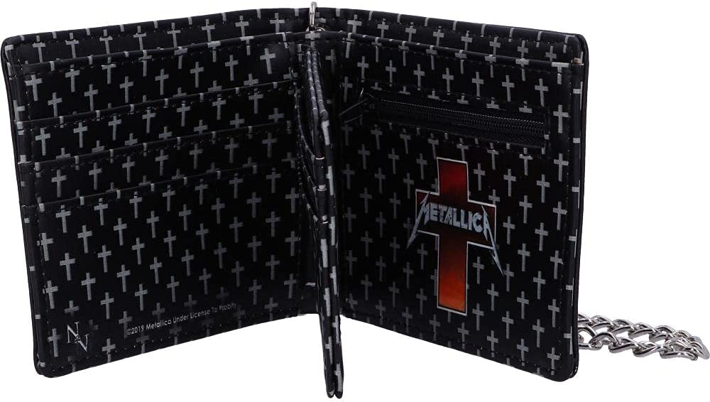 Nemesis Now B4684N9 Metallica Master of Puppets Geldbörse Schwarz, PU, ​​11 cm