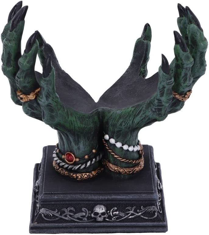 Nemesis Now Beyond The Grave Kristallkugelhalter 15 cm, Schwarz