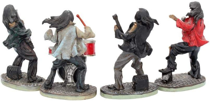 Nemesis Now NEM3962 Eine verdammt gute Band! (Vierer-Set) Figur 10 cm Elfenbein