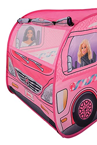 Barbie M009728 Pop-Up-Wohnmobilzelt, Mehrfarbig