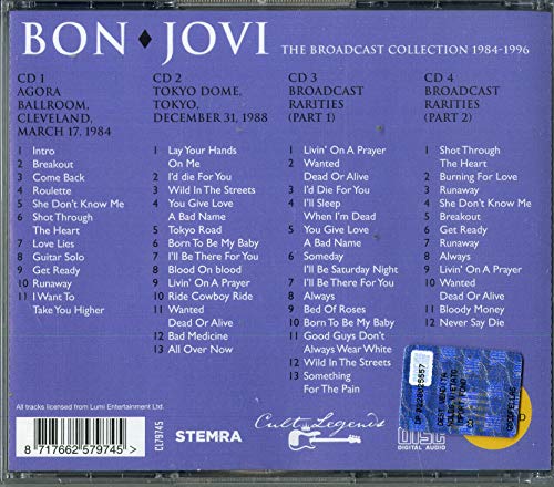 Bon Jovi – Broadcast Collection 1984–1996 [Audio-CD]