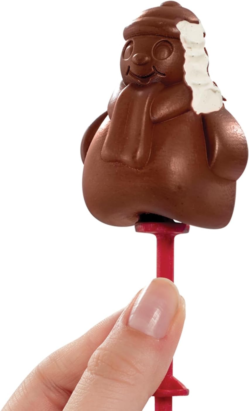 Mr Frosty Choc Eismaschine, Retro-Spielzeugmaschine aus Kunststoff in Schneemannform für Kinder bis M