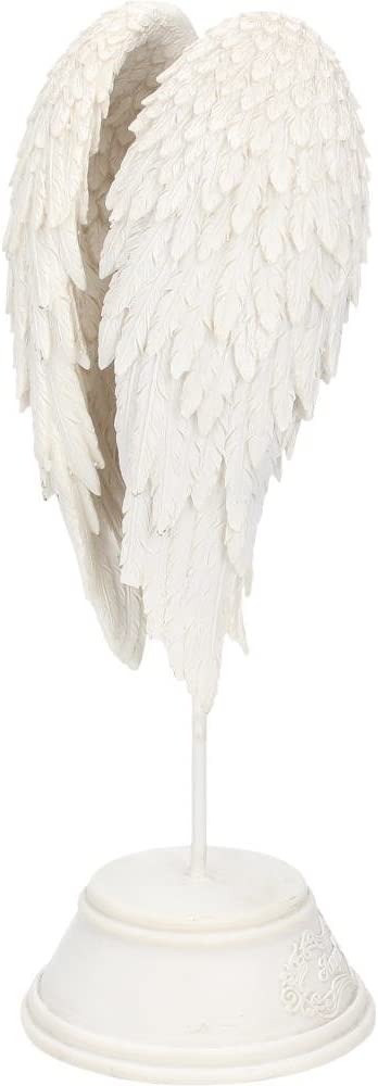 Nemesis Now B0720C4 Engelsflügel-Figur, 26 cm, Weiß, Kunstharz