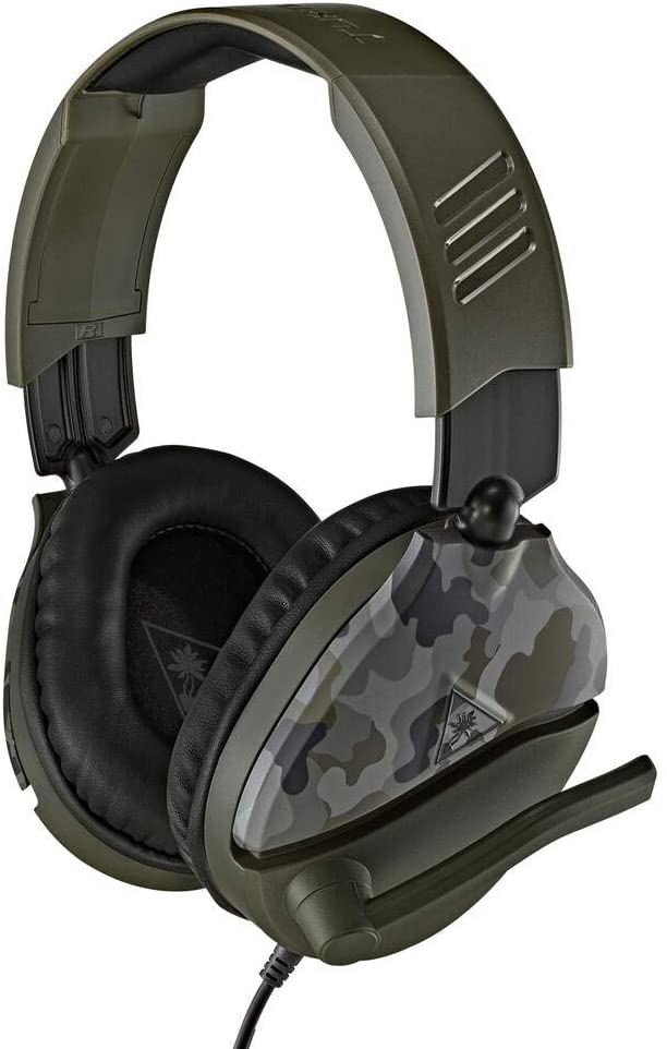 Turtle Beach Recon 70 Camo Green Gaming Headset – 40mm Speakers, Flip-Up Mic, Compatible with Xbox, PS5, PS4, Switch & PC 15