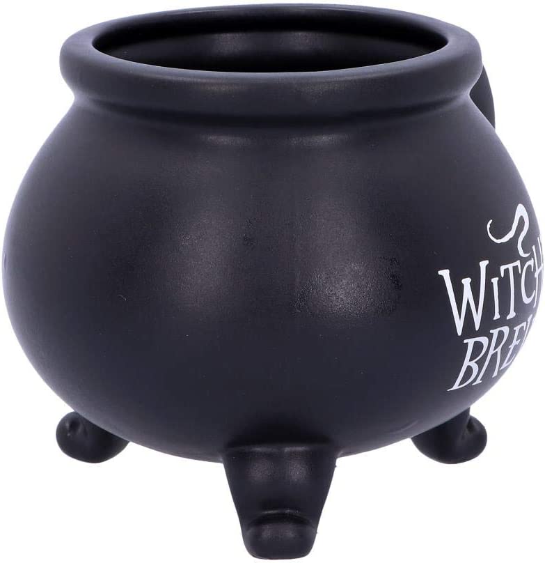 Nemesis Now Black U4791P9 Smooth Witch's Brew Kesselbecher 13,5 cm, Harz m. Stai