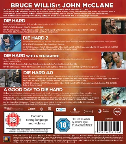 Stirb langsam – Legacy Collection (Filme 1–5) – Action/Thriller [Blu-Ray]