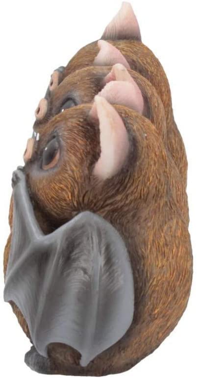 Nemesis Now B4473N9 Three Wise Bats 8,5 cm Figuren, braun