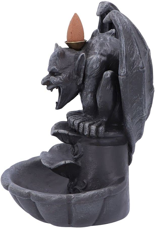 Nemesis Now Grotesque Smoke Backflow Räuchergefäß 17,8 cm, Grau
