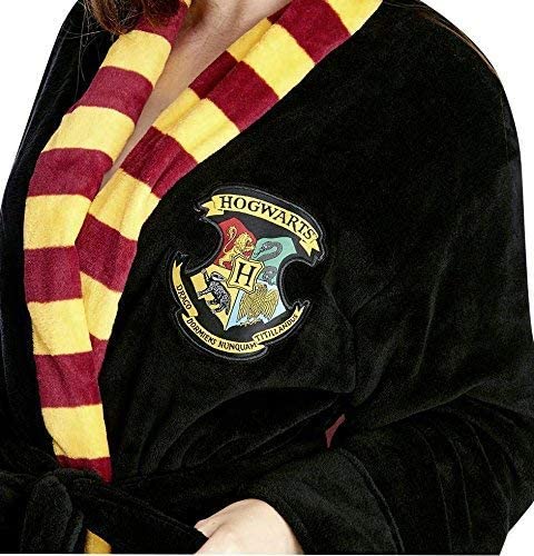 Harry Potter Hogwarts Crest Men's Bathrobe - Multi Colour 3