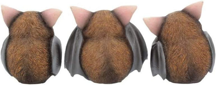 Nemesis Now B4473N9 Three Wise Bats 8,5 cm Figuren, braun