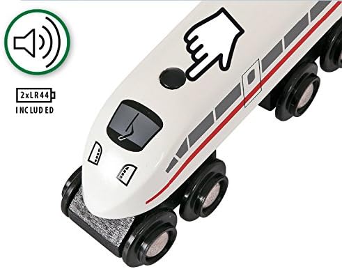 BRIO World High Speed Train - Magnetic Wooden Train with Sound Effects for Ages 3+ 3
