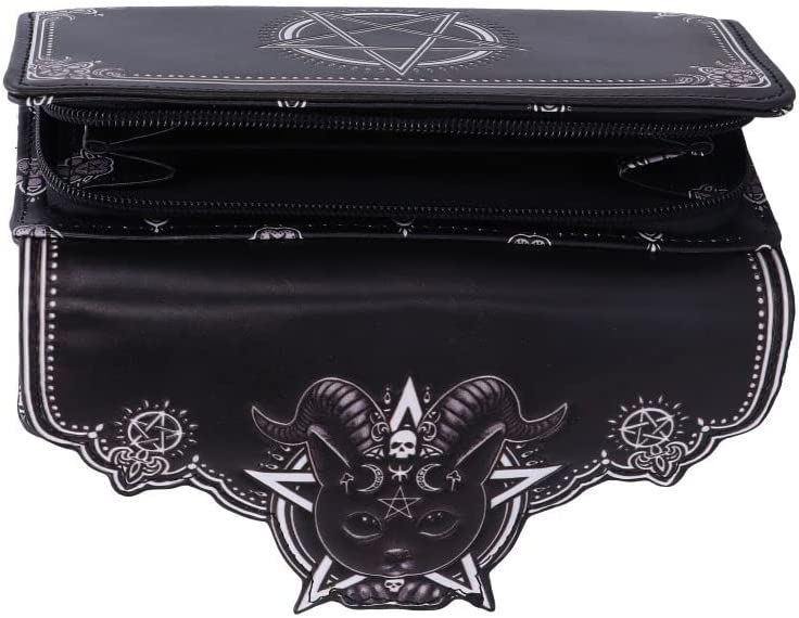 Nemesis Now Pawzuph geprägte Geldbörse 18,5 cm, Schwarz