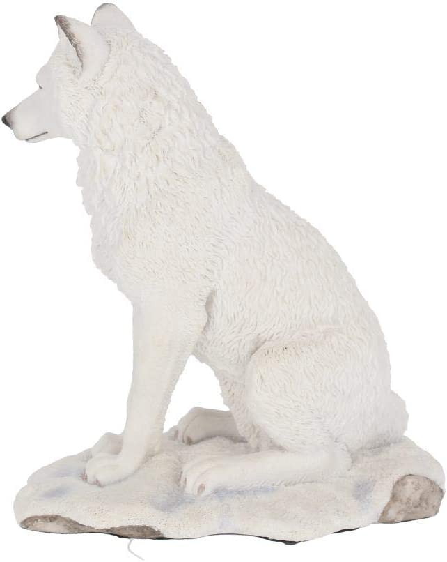 Nemesis Now Geisterwolf-Figur, 24 cm, Weiß