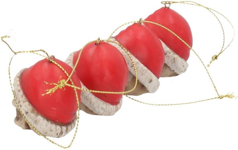 Nemesis Now Silent Night Set mit 12 Kugeln, 4,3 cm, Kunstharz, Rot