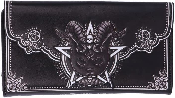 Nemesis Now Pawzuph geprägte Geldbörse 18,5 cm, Schwarz
