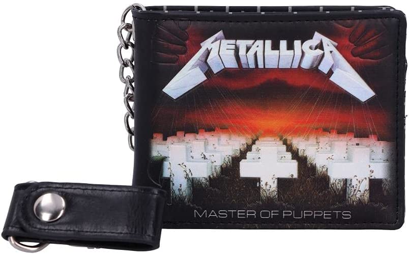 Nemesis Now B4684N9 Metallica Master of Puppets Geldbörse Schwarz, PU, ​​11 cm
