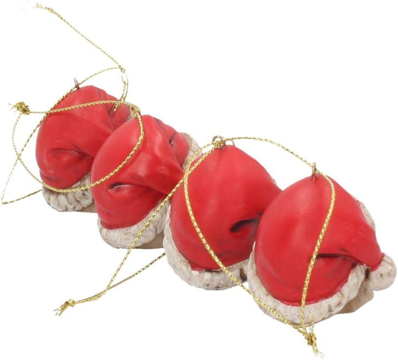 Nemesis Now Silent Night Set mit 12 Kugeln, 4,3 cm, Kunstharz, Rot