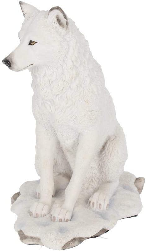 Nemesis Now Geisterwolf-Figur, 24 cm, Weiß