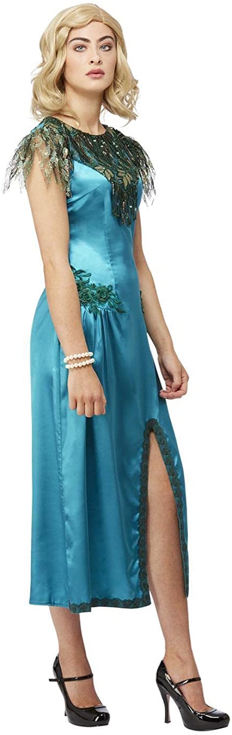 Smiffys 51532S Offiziell lizenziertes Peaky Blinders Grace Shelby-Kostüm, Damen, BS – UK-Größe 8–10