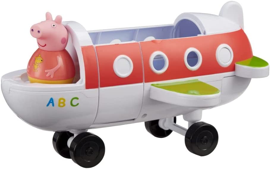 Peppa Pig 07667 Weebles Push-Along-Wackelflugzeug, Spielzeug, Vorschulfahrzeuge, GIF