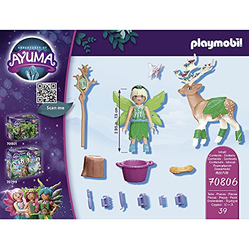 PLAYMOBIL Adventures of Ayuma 70806 Waldfee mit Seelentier, ab 7 Jahren