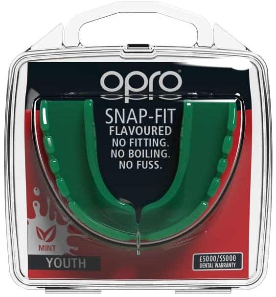 Opro Snap Fit Junior Mouthguard - Mint Green 3