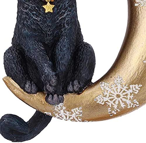 Nemesis Now Mondkatze-Hängeornament (LP), 9 cm, Gold