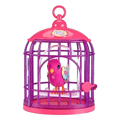 Little Live Pets 26457 Lil' Bird &amp; Vogelkäfig: Tiara Twinkles, Mehrfarbig