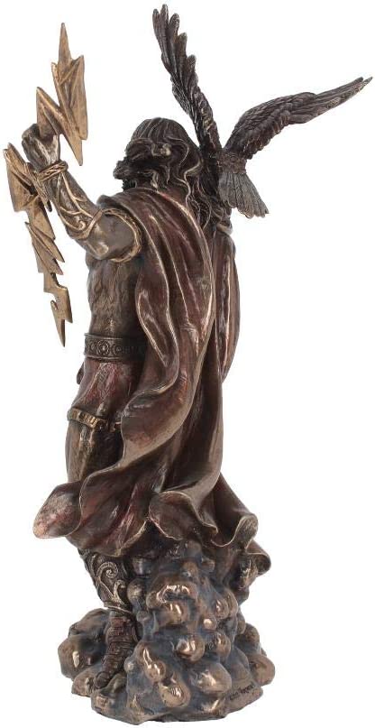 Nemesis Now Zeus-Figur, 36 cm, Bronze