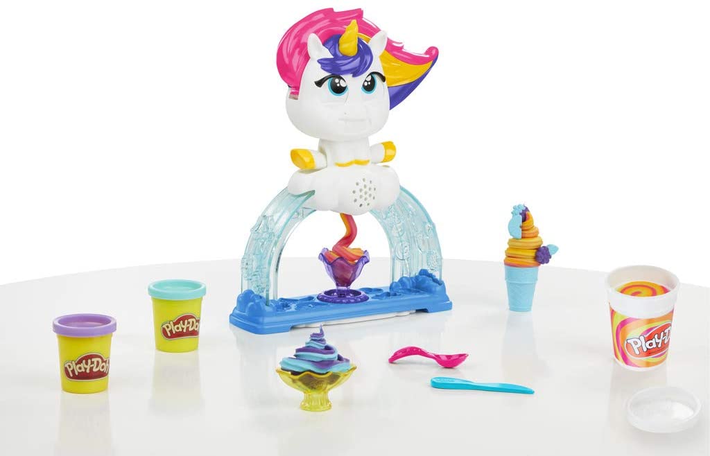 Play-Doh Tootie The Unicorn Ice Cream Set - Electronic Playset with 3 Non-Toxic Colors for Kids 3+ 3