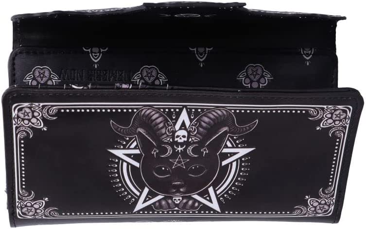 Nemesis Now Pawzuph geprägte Geldbörse 18,5 cm, Schwarz
