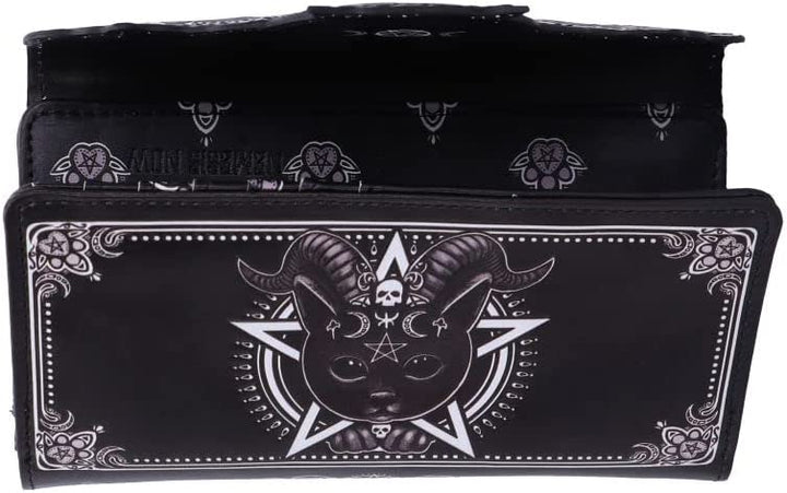 Nemesis Now Pawzuph geprägte Geldbörse 18,5 cm, Schwarz