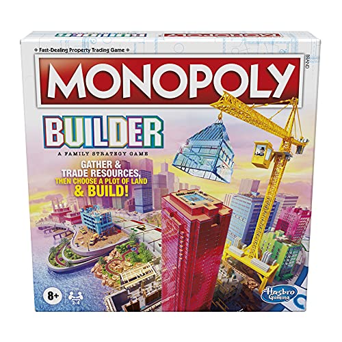 Monopoly Builder Board Game, Strategy Game, Family Game, Games for Children, Fun