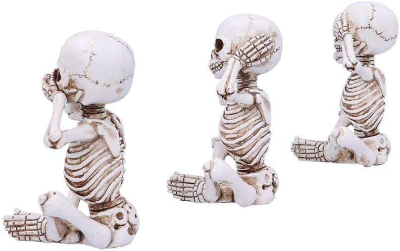 Nemesis Now See No, Hear No, Speak No Evil Skellywag Skelettfiguren, Polyres