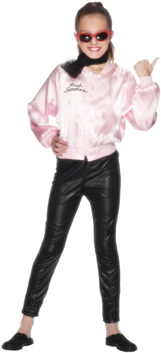 Smiffys offiziell lizenzierte Grease Pink Damenjacke, S – 4–6 Jahre
