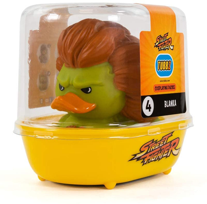 TUBBZ Street Fighter Blanka Sammelfigur aus Gummiente – Offizielles Street Fighter-Merchandise – Einzigartiges Vinyl-Geschenk in limitierter Auflage für Sammler