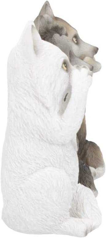 Nemesis Now B4472N9 Figur „Drei weise Wölfe“, 10 cm, Kunstharz, grau, Einheitsgröße