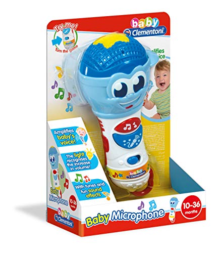 Clementoni 17181 Baby-Mikrofon, erstes Alter, mehrfarbig