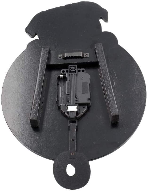 Nemesis Now Puggin' Tickin' Uhr, 25 cm, Elfenbeinfarben, MDF, Einheitsgröße