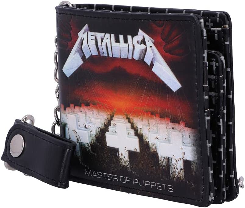 Nemesis Now B4684N9 Metallica Master of Puppets Geldbörse Schwarz, PU, ​​11 cm