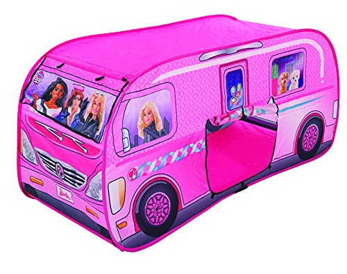 Barbie M009728 Pop-Up-Wohnmobilzelt, Mehrfarbig